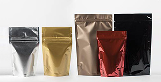 Metallized Stand Up Pouches with Grip Seal