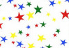 Printed Bags Coloured Stars 12.7x7.6x29.2cm with side gusset (100 pieces) [G5MS1]