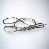 Decorative Loops Metallic Silver 20cm (50 pieces) [8MS]