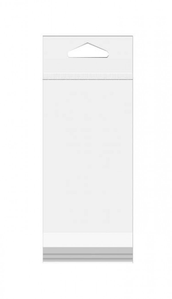 Headerbags 12.5x34.2cm Reclosable and Crystal Clear (100 pieces) [HB413]