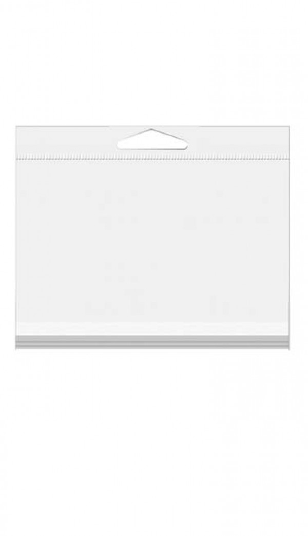 Headerbags 17.3x12.7cm Reclosable and Crystal Clear (100 pieces) [HB56]