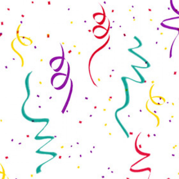 Printed Bags Confetti 12.5/2x4x29 cm with side gusset (100 pieces [G5PC1]