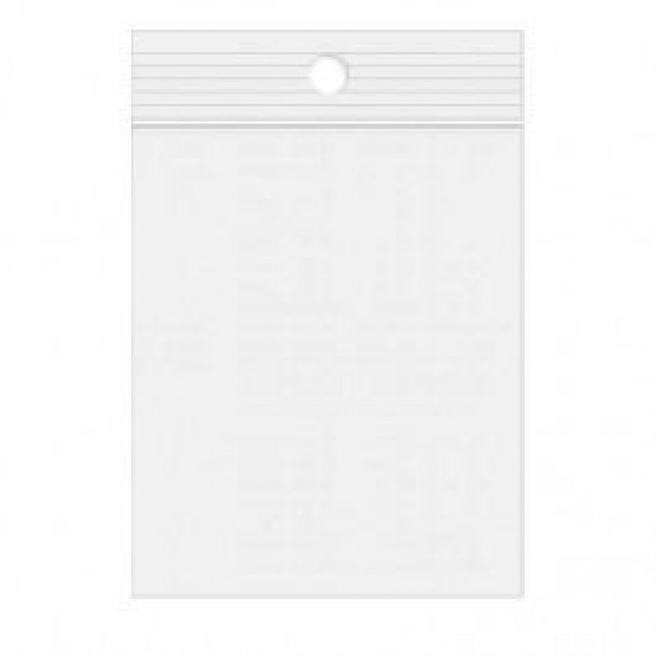 Grip Seal Bags 100x150mm with Hang Hole, PE 50 micron (100 pcs) [2PR46] 