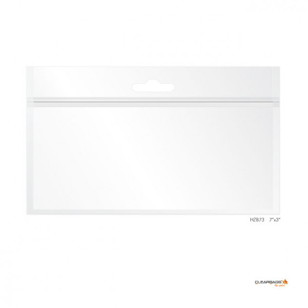 Grip Seal Bags with Euroslot 17.8x7.6cm laminated (100 pieces) [HZB73]