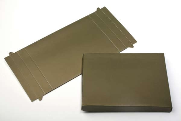 Kraft Gift Boxes Olive Green 11.4x2.5x15.2cm (25 pieces) [OG17]