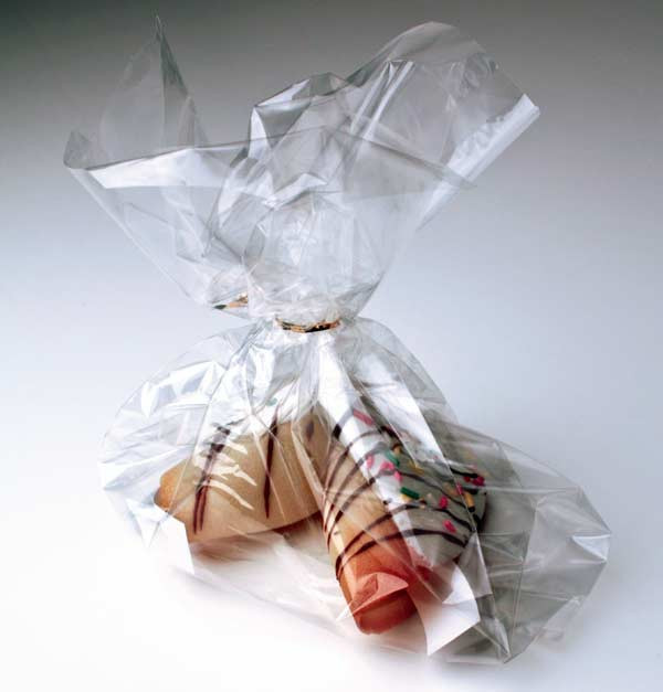 Plastic Bags 6.5/2x2.5x15cm with side gusset (100 pieces) [FDAGB1]
