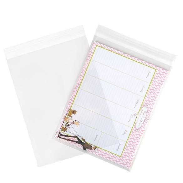 Plastic Bags 22.9x30.5cm Transparent Peel and Seal (100 pieces) [B912]