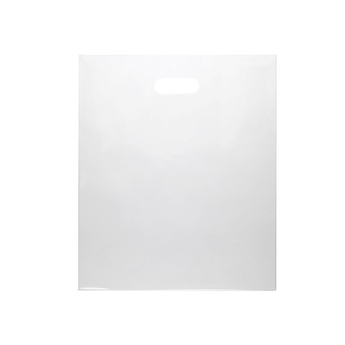 Plastic Carrier Bags Clear 22.9x30.5cm 60 micron LDPE (100 pieces) [H912CL1]