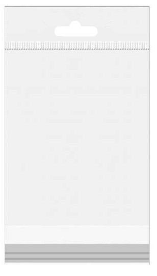 Headerbags 8x12cm Reclosable and Crystal Clear (100 pieces) [HB812]