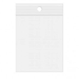 Grip Seal Bags 75x100mm with Hang Hole, PE 50 micron (100 pcs) [2PR34] 