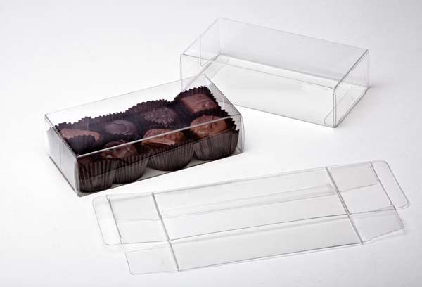 Plastic Gift Boxes for Chocolates 7x3.7x14cm Food Safe (25 pieces) [FPB230]