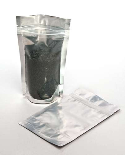 Stand Up Pouches Transparent/Silver 9.5x5.5x15.5cm | 57 grams (100 pieces) [ZBGS35]