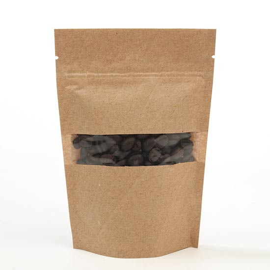 Stand Up Pouches Kraft 10x6x15cm | 57 grams (100 pieces) [ZBGW2K]