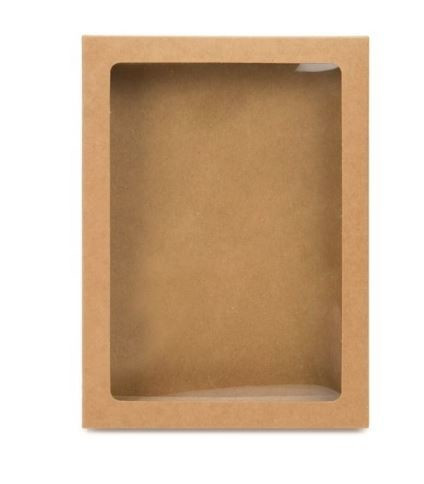 Kraft Gift Boxes with Window 13.7x2.2x18.7cm (25 pieces) [WKRG266]