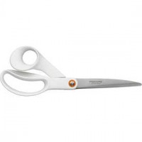 General Purpose Scissors, L: 24 cm, 1 pc, white [HOB-1020414]