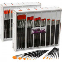 Gold Line Brushes, size 1-22, 168 pcs [HOB-10750]