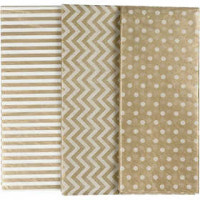 Tissue Paper, sheet 50x70 cm, 17 g, 6 sheets, gold [HOB-200894]