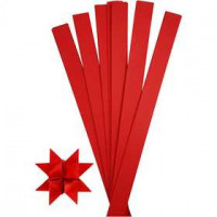 Paper Star Strips, W: 25 mm, D: 11.5 cm, 100 strips, red [HOB-20718]