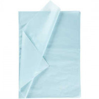 Tissue Paper, sheet 50x70 cm, 14 g, 25 sheets, light blue [HOB-20814]