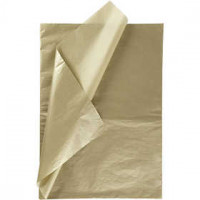Tissue Paper, sheet 50x70 cm, 14 g, 25 sheets, gold [HOB-20817]