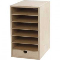 Paper Storage Unit, A5 148x210 mm, depth 24.5 cm, 1 pc, MDF [HOB-21005]