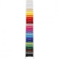 Coloured Card, A4 210x297 mm, H: 1700 mm, 24x100 sheets, asstd. colours [HOB-214173]
