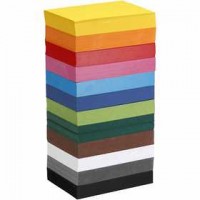 Coloured Card, A6 105x148 mm, 180 g, 1200 mixed sheets [HOB-21428]