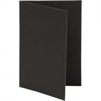 Cards, size 10.5x15 cm, 250 g, 10 pcs, black [HOB-216002]