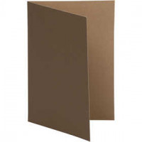 Cards And Envelopes, size 10.5x15 cm, 250 g, 10 pcs, brown/sand [HOB-216006]