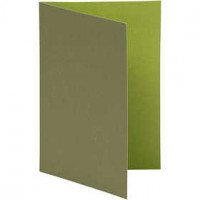Cards And Envelopes, size 10.5x15 cm, 250 g, 10 pcs, lime green/dark green [HOB-216007]
