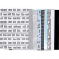 Design Paper pad, size 21x30 cm, 120+128 g, 24 sheets, asstd. colours [HOB-22534]