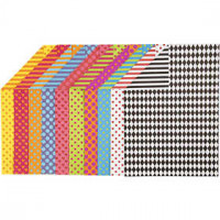 Patterned Card, A4 210x297 mm, 250 g, 20 mixed sheets, asstd colours [HOB-229850]