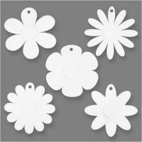 Flowers, D: 20 cm,  400 g, white, 15pcs
