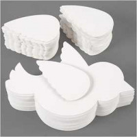Bird, L: 25 cm,  400 g, white, 100pcs