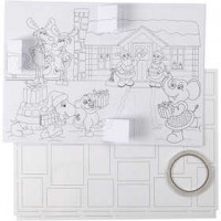Christmas Calendar, with print, size 30x42 cm, 5pcs