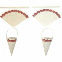 Cones, H: 13 cm, 160 g, 10 pcs [HOB-23863]