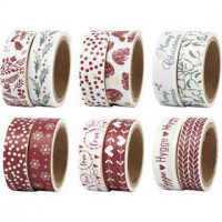 Washi Tape, W: 15 mm, 6x12 packs [HOB-24759]