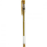 Gel Pens, line width: 0.8 mm, 6 pcs, gold [HOB-25107]