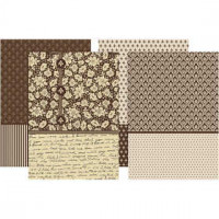 Decoupage Paper, sheet 25x35 cm, 17 g, 80 mixed sheets [HOB-25478]