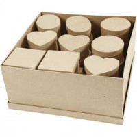 Medium boxes, D: 10-12 cm, H: 5 cm, 28 pcs [HOB-264801]