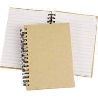Spiral Bound Notebook, A6 10.5x15 cm, 60 g, 1 pc, brown [HOB-265530]