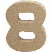 Number, H: 10 cm, thickness 1.7 cm, 1 pc [HOB-26675]