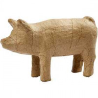 Pig, H: 8 cm, L: 14 cm, 1pc [HOB-26686]