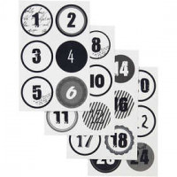 Stickers, D: 4 cm, sheet 9x14 cm, 4mixed sheets