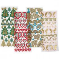 Multi Stickers, sheet 10x22.5 cm, 20 mixed sheets [HOB-28978]