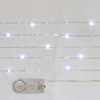 Copper LED light 20 LED Clear White on 2xCR2032 (1 pc) [IFS-30141]