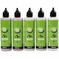 3D Liner, 5x100 ml, glitter colours [HOB-30384]