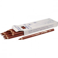 Super Ferby 1 colouring pencils, L: 18 cm, lead: 6.25 mm, 12 pcs, light brown [HOB-38368]