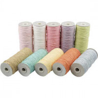Paper Yarn, thickness 1.8 mm, L: 470 m, 10x250 g, pastel colours [HOB-41680]