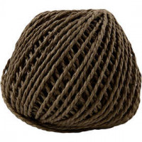 Paper Yarn, thickness 2.5-3 mm, approx. 42 m, 150 g, dark brown [HOB-41734]
